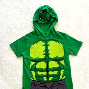 Marvel Teenage Mutant Ninja Turtles T-shirt hoodie w attached eye mask. Size 5/6